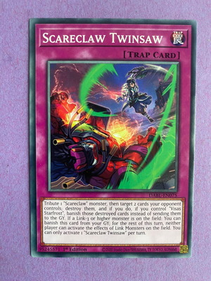 Scareclaw Twinsaw Yu-Gi-Oh Card like new