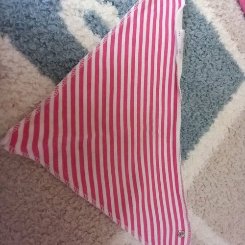 Baby bandana bibs with back button like new