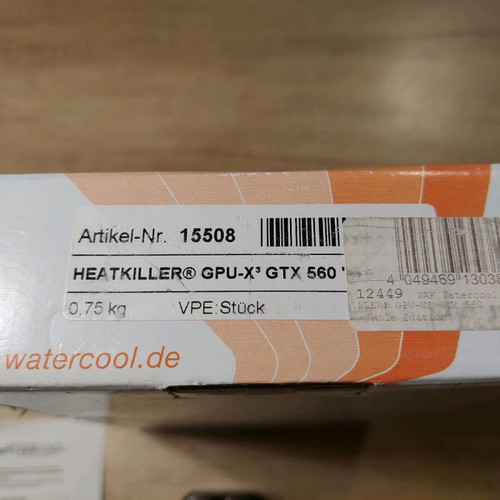 Watercool Heatkiller GTX 560 block watercooling GPU new