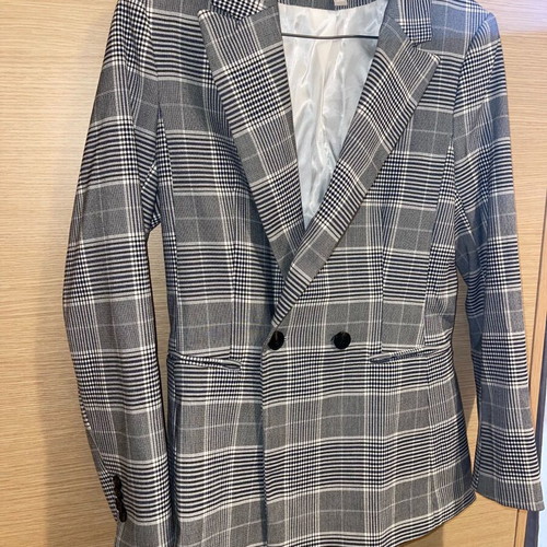 H&M Grey Striped Blazer like new, size S