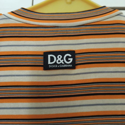 Dolce & Gabbana striped short sleeve blouse, like new, size S