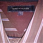  πουκάμισο TOMMY HILFIGER καφε ριγέ