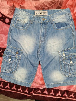 Men's bermuda shorts used, size M, blue