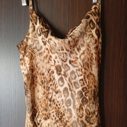 Women's tiger print dress new, size M 38 10, 100% viscose