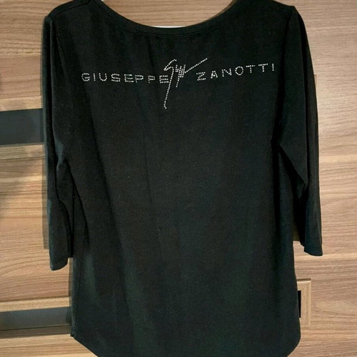 Giuseppe Zanotti blouse like new, black with silver details, size S