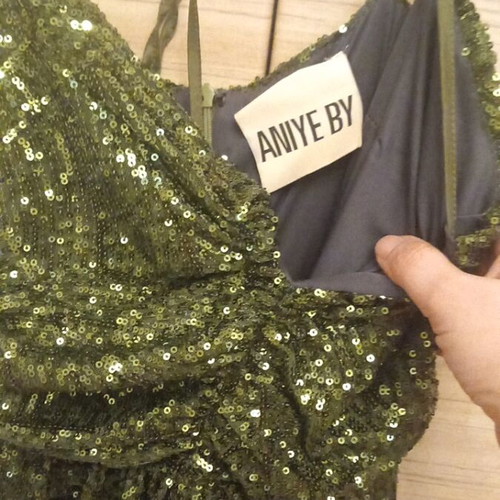 Aniye By Mini Dress New, Green, Size M