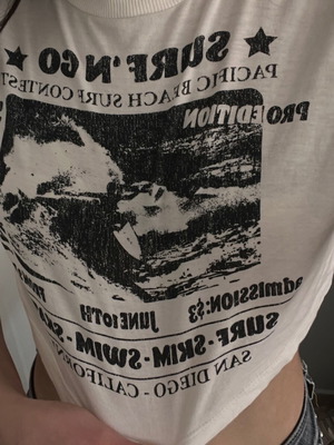 H&M cropped top like new with print, size XXS