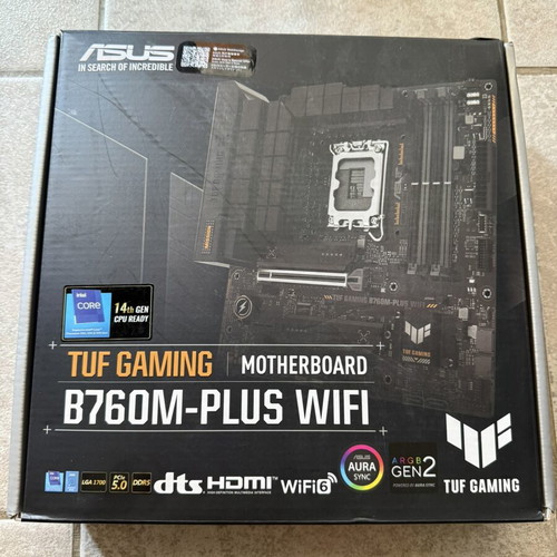 Intel Core i9-12900K and ASUS TUF Gaming B760M-PLUS WIFI DDR5 motherboard set