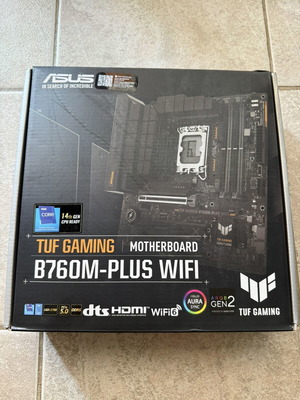 Intel Core i9-12900K and ASUS TUF Gaming B760M-PLUS WIFI DDR5 motherboard set