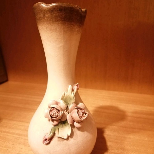 Capodimonte vase used, porcelain decorative Italian made