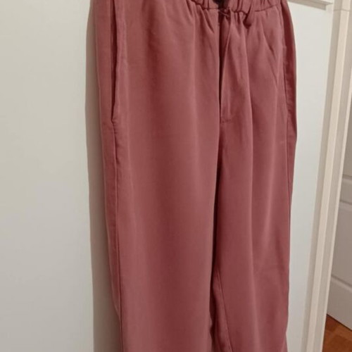 Zara women's autumn pants new, size M, dusty pink color