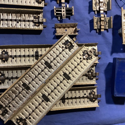 Marklin straight rails used, set of 23 pieces