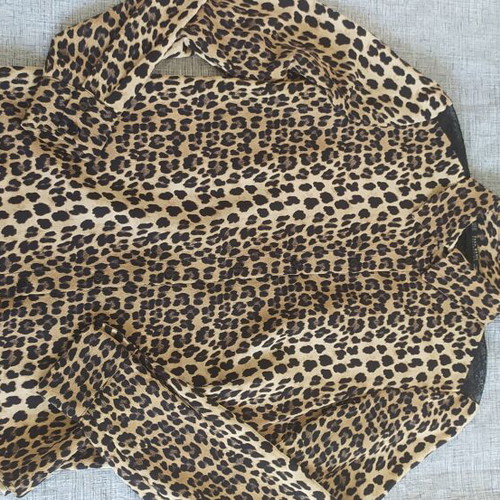 Zara Leopard Print Blouse like new, size XS