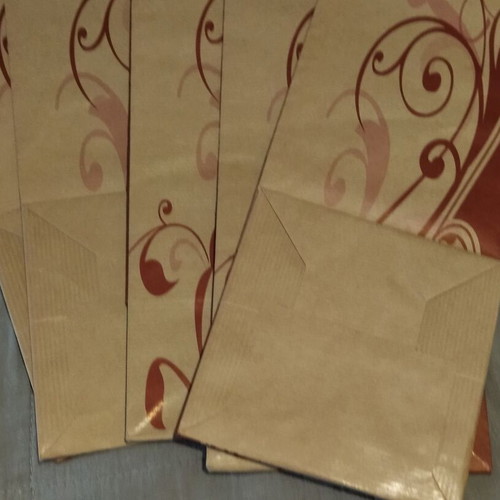 Paper gift packaging bags set of 5 pieces new