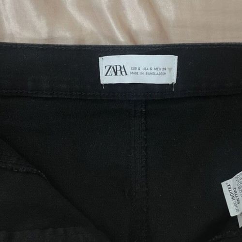 Zara denim skirt like new, black, tight fit, size S 36 8