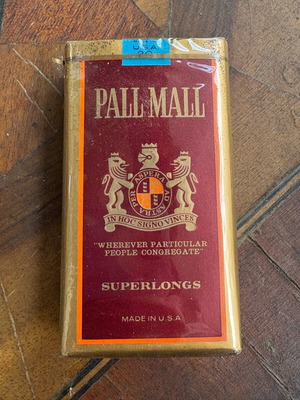 Πακέτο τσιγάρων Pall Mall δεκαετίας 90 σαν καινούργιο