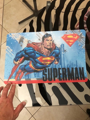Superman Flying Transparent placemat new Disney