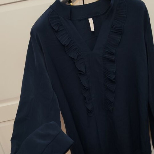 Office blouse like new, dark blue, size S