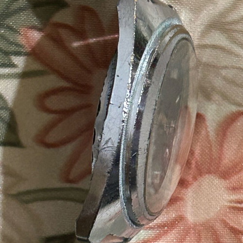 Chaika mechanical wind-up Soviet watch used, silver