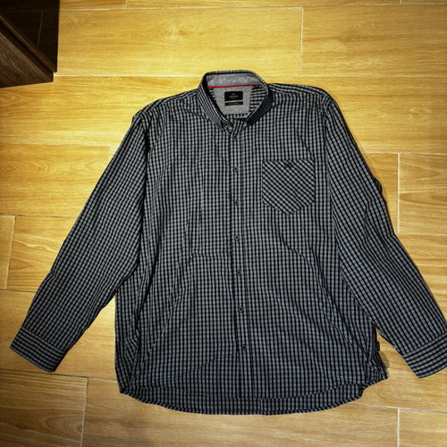 Double men's plaid shirt 4XL like new, multicolor