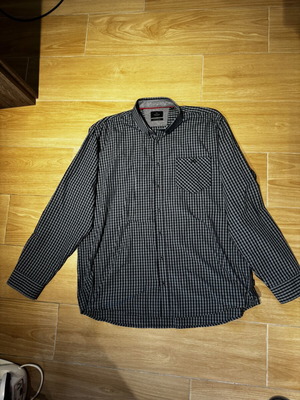 Double men's plaid shirt 4XL like new, multicolor
