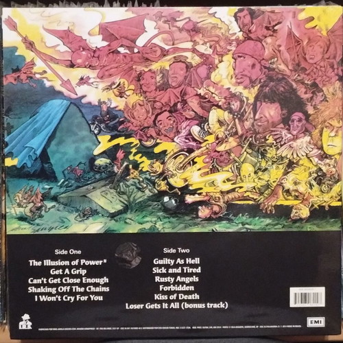 Black Sabbath Forbidden LP 2015 like new, signed by Tony Martin