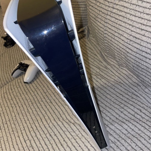 PlayStation 5 Digital Slim Edition like new with 2 white controllers and Fortnite controller