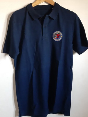 Polo t-shirt Belgium Old Lions Master Hockey used, size M, dark blue