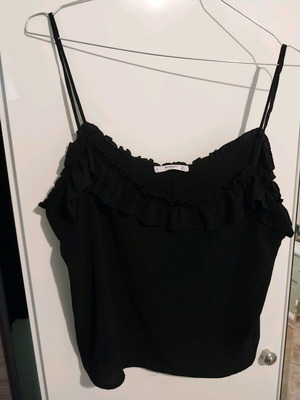 Mango black top size L used with straps