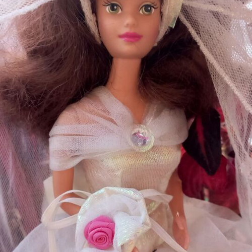 Vintage Beauty and the Beast Belle Wedding doll used