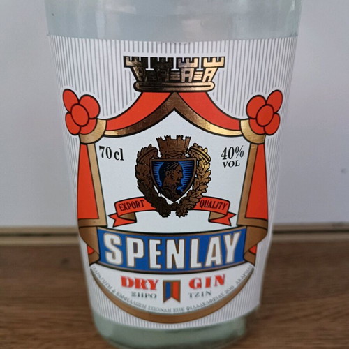 Spenlay gin Greek bottled new