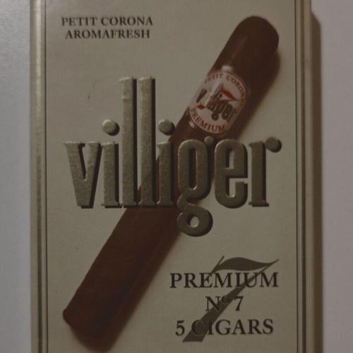 Empty pack of 5 Villiger PREMIUM No 7 cigars used