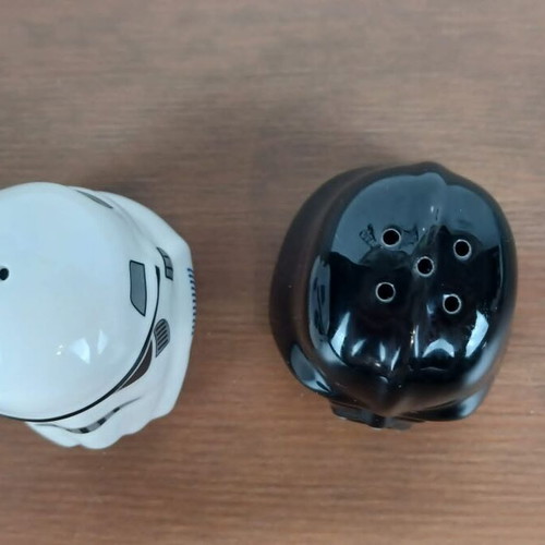 Star Wars Salt and Pepper Shakers used Darth Vader and Stormtrooper
