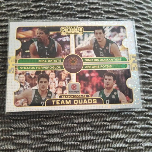 Panini Euroleague Panathinaikos Team Quads new