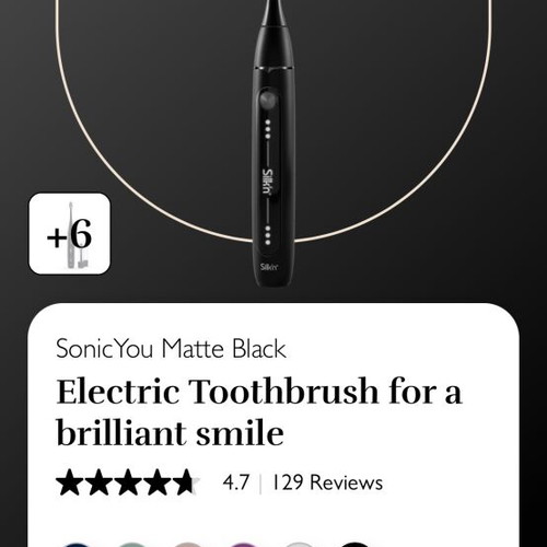 Silk'n SonicYou ultrasonic toothbrush new with 2 heads and charger