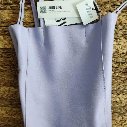 Zara leather crossbody bag purple pastel new, genuine leather