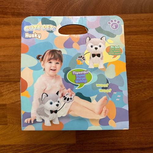 Husky dog and mechanical small parrot new toys