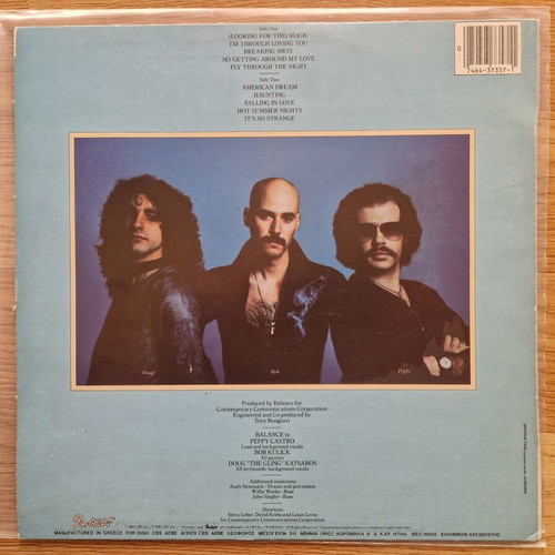 Balance LP rock album like new