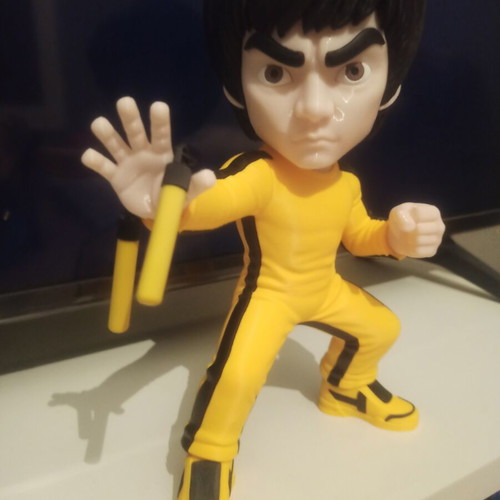 Bruce Lee 3D print figure with nunchaku, 28-30cm