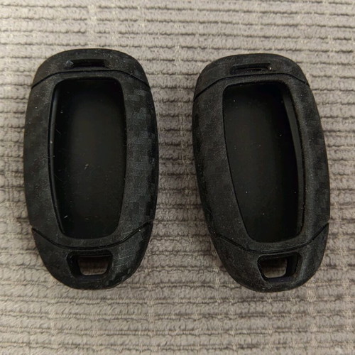 Car Key Fob Cover Carbon Silicone for Hyundai i30 i35 i40 Kona Azera Elantra Solaris new