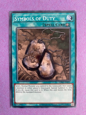 Yu-Gi-Oh! Card Symbols of Duty like new
