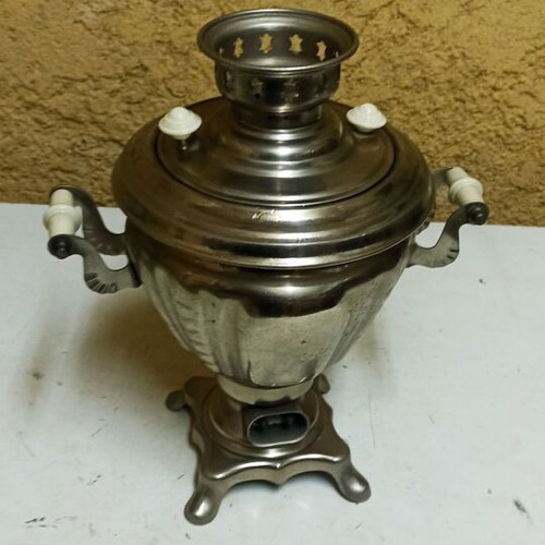Russian samovars used, set of 2, electric from 1974