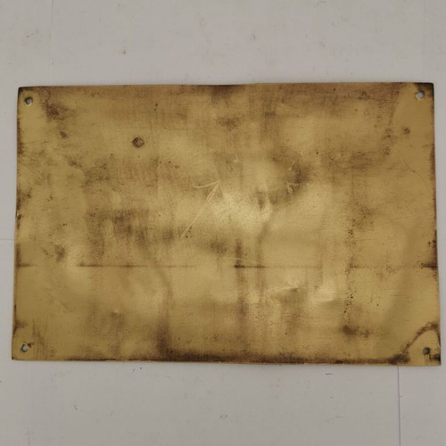 Bronze plaque used “EMM. Hatzigiorgis Doctor Pathologist” 1960 era