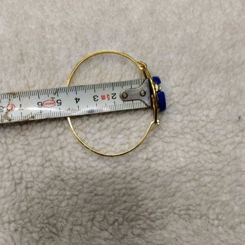 Bracelet openable new, blue and gold