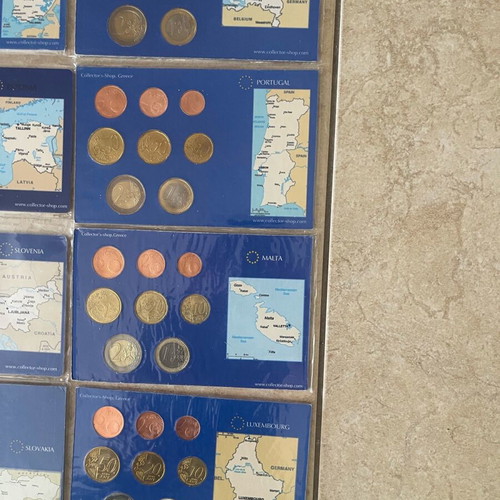 Coins from countries in uncirculated condition