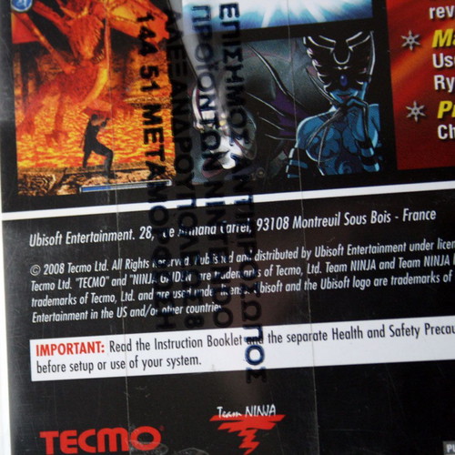 Nintendo DS Ninja Gaiden Dragon Sword new, sealed