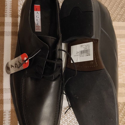 Men's black scarponi shoes new, size 42