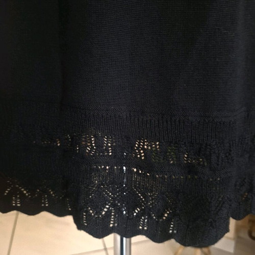Roccobarocco wool dress black like new, size L