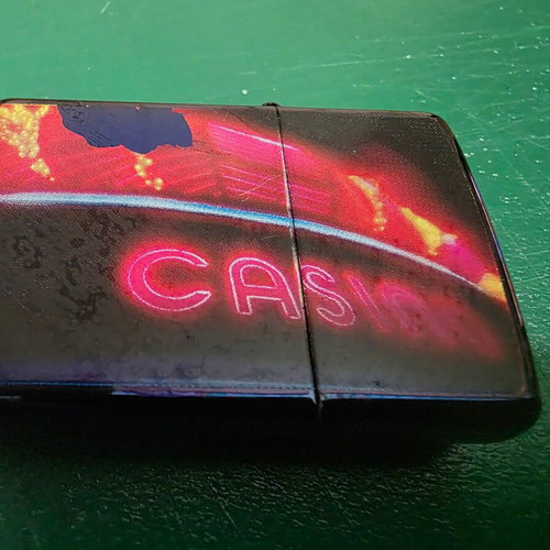 Vintage Zippo lighter Casino design
