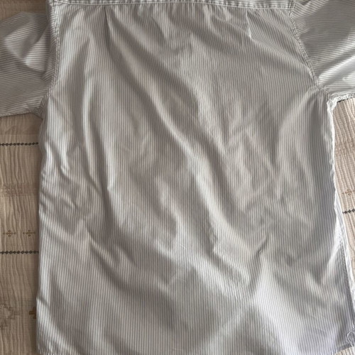 Prince Oliver men's white striped shirt used, long sleeve